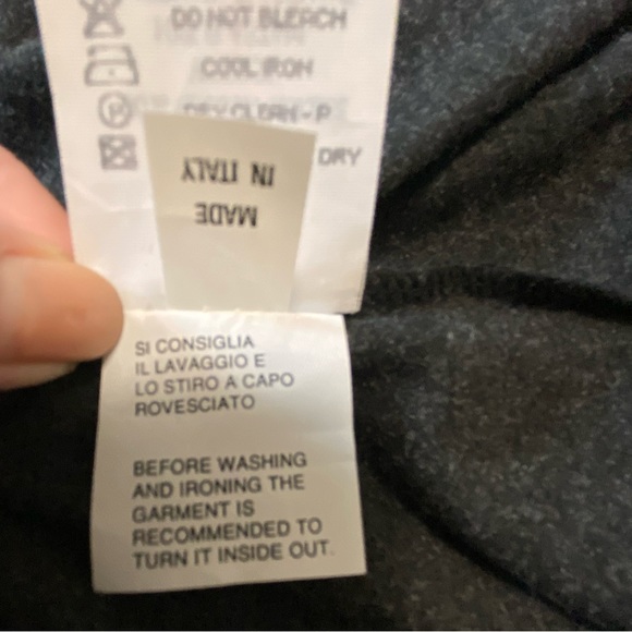 CERRUTI JEANS Dark Heather Gray Turtleneck Longsleeve Shirt - Size: S - Picture 8 of 10